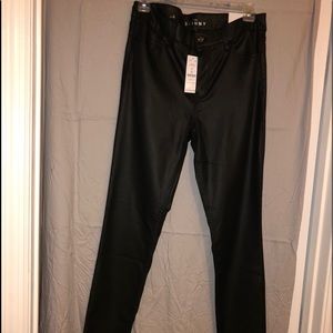 Black Faux leather pants